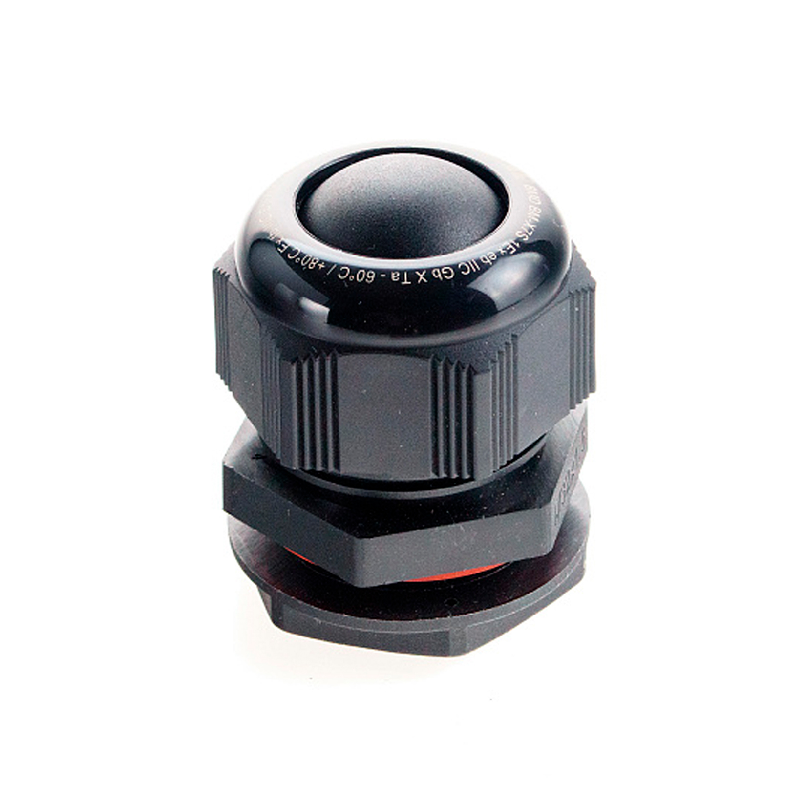 Extherm BM-X7S-LP Кабельный ввод взрывозащищенный М32х1,5 с уплотнением для небронированного силового кабеля Ø18-25мм, с уплотнительным кольцом и контргайкой, полиамид