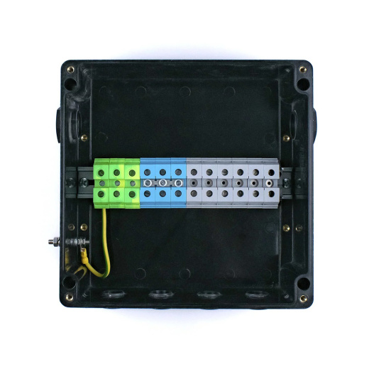 Extherm TermBox  Ex 255-32 Коробка клеммная взрывозащищенная  для соединения и разветвления силовых кабелей (в том числе бронированных), М25х4, М32х1, 255х250х122 мм, УХЛ1, IP66, 1Ех е IIC T6…Т3 Gb Х