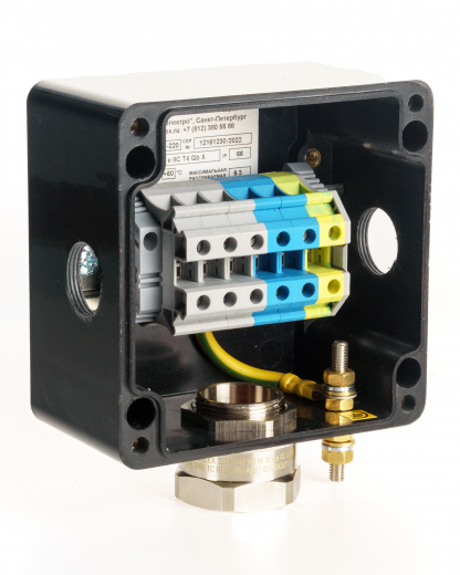 Extherm SBORKA 2PМ/3D Коробка проходная на опоре для подключения от 1 до 3 нагревательных кабелей