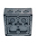 Extherm JB-100-BL коробка распределительная 140*140*76 мм IP 66, черная, в комплекте с клеммным рядом 10х10мм², 76А