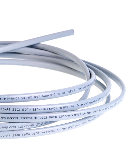 Extherm 32CK20-AT нагревательный кабель саморегулирующийся строительного применения (кровли, трубы) 32 Вт/м, термопласт