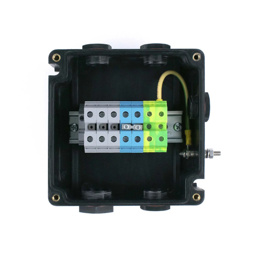 Extherm TermBox Ex 160-32 Коробка соединительная без опоры для соединения и разветвления кабелей нагревательных саморегулирующихся  160*160*92 мм, УХЛ1, IP66, 1Ex e llC T6...T3GbX