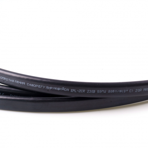 Extherm EPL-2CR кабель нагревательный саморегулирующийся 80 Вт/м при 0 град.С в бетоне (открытые площадки, подъездные пути, тротуары), термопласт