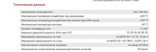 Extherm 15HXTU2-CT Саморегулирующийся нагревательный кабель промышленного применения (трубы, узлы, резервуары) 15 Вт/м, 16AWG, фторопласт