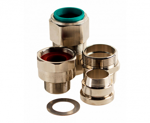 Extherm 25sAK 05 Кабельный ввод  25sAK (никелированная латунь) под бронированный кабель, d вн. 11,1-15,4 мм, d нар.14,0-22,0 мм, М25x1,5 6g