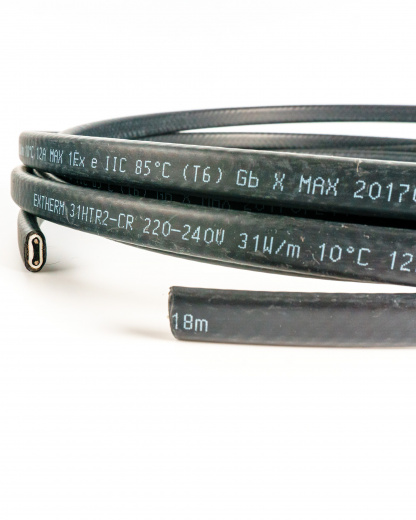 Extherm 10HXTR2-CT Саморегулирующийся нагревательный кабель промышленного применения 10 Вт/м, 16AWG, фторопласт