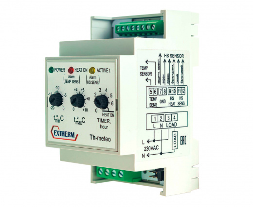 EXTHERM Th-Meteo регулятор для управления системой электрообогрева на кровлях/площадках