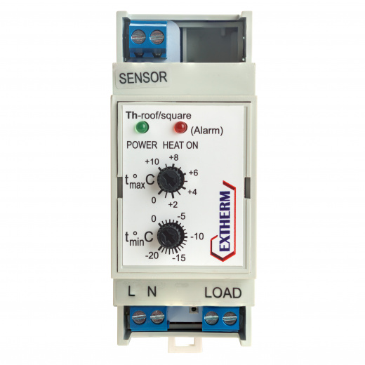 EXTHERM Th-roof. Термостат для управления системой электрообогрева на кровлях/площадках.