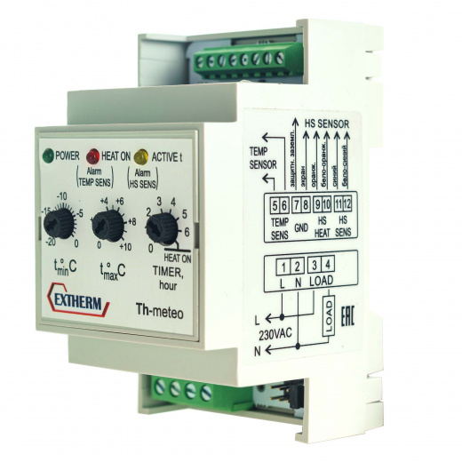 EXTHERM Th-Meteo регулятор для управления системой электрообогрева на кровлях/площадках
