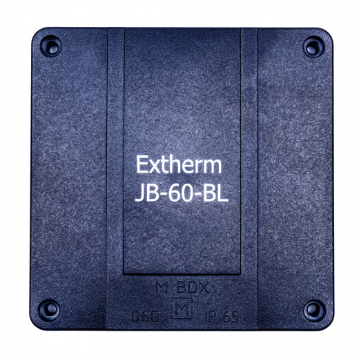 Extherm JB-60-BL Коробка распределительная, IP 66, черная, в комплекте с клеммным рядом 5х6 мм², 41А