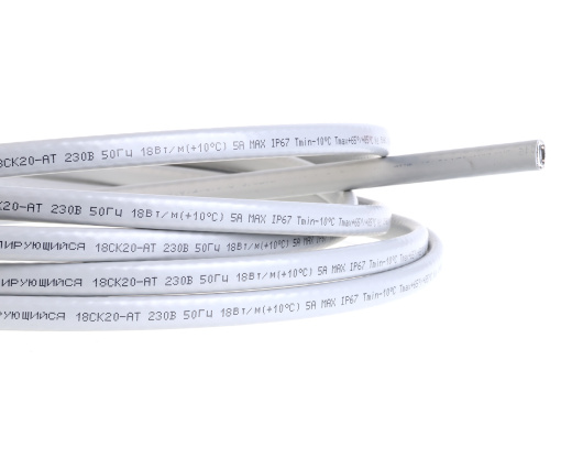 Extherm 18CK20-AT кабель нагревательный саморегулирующийся строительного применения (трубы), 18 Вт/м, термопласт